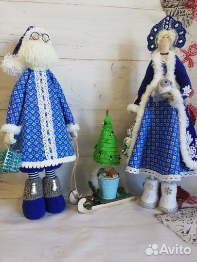 Куклы дед мороз и снегурочка
