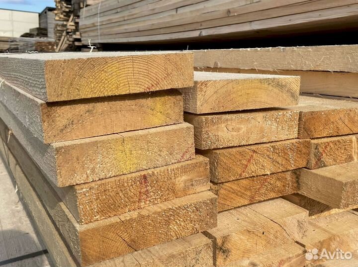 Доска обрезная 25х100х6000