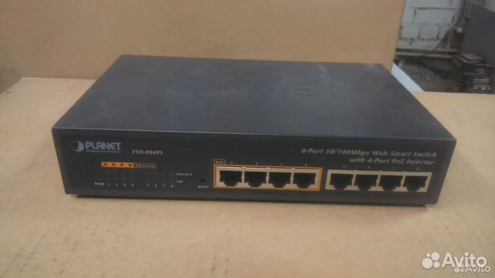 PoE коммутатор длявидеонаблюдения Planet