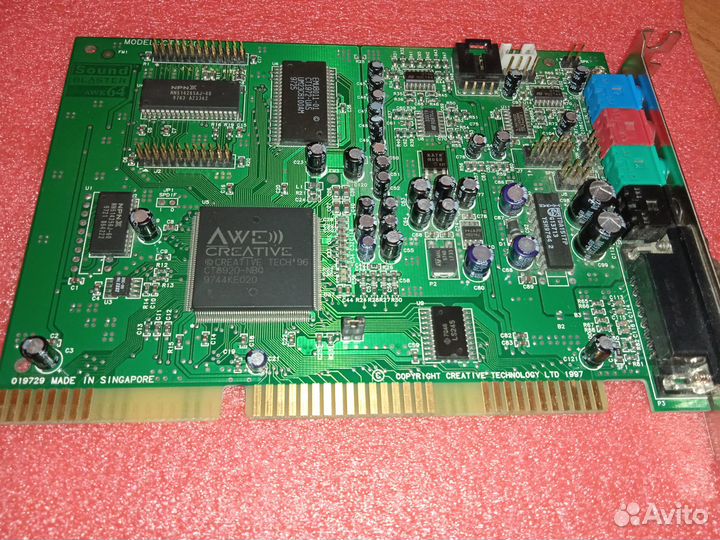 Creative Sound Blaster CT4520 AWE64 ISA 1997 год