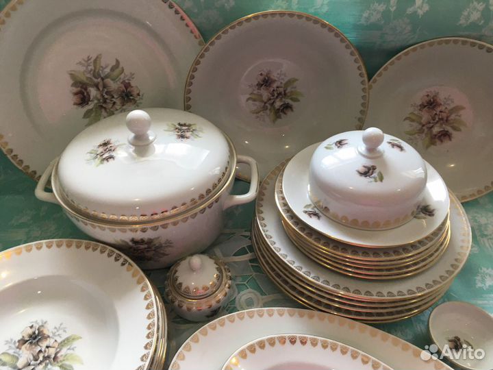 Сервиз столовый на 6 персон. Чехословакия MZ. СССР