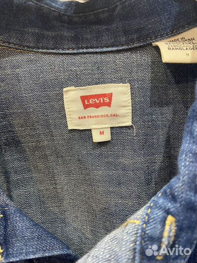 Джинсовая рубашка levis