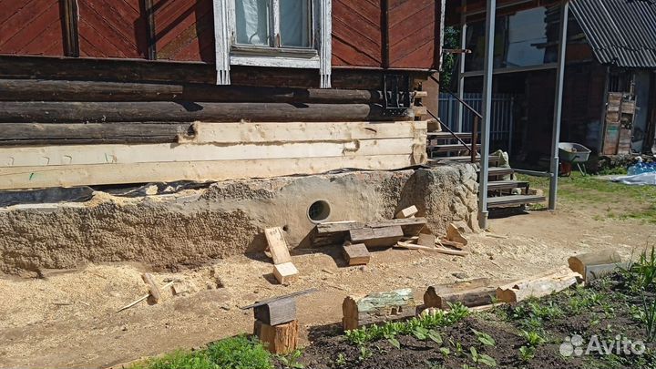 Замена бруса