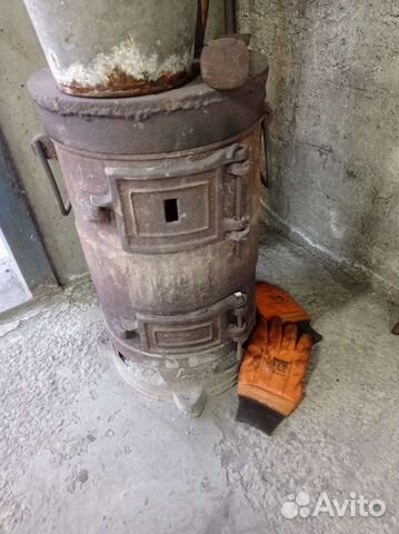 Печь буржуйка чугунная СССР