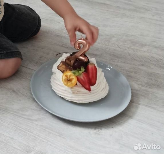 Цифра 2 на день рождения+шары+гирлянда