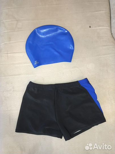 Плавки и шапка для плавания на мальчика 10 лет
