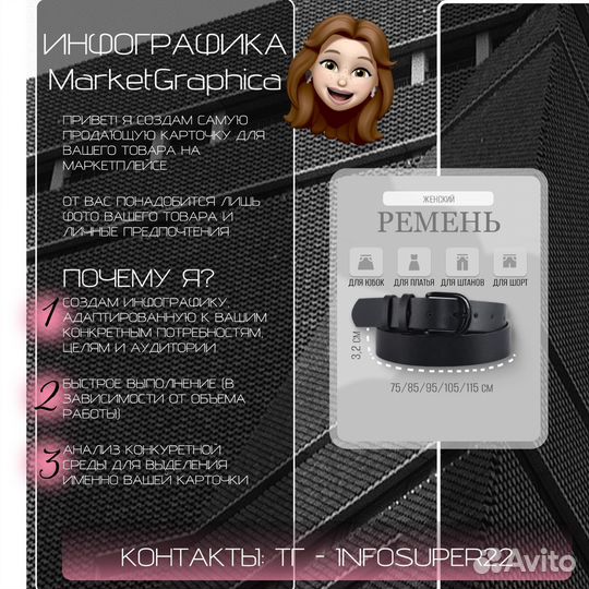 Инфографика для маркетплейсов Дизайн карточки