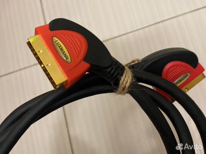 Кабель Luxmann scart scart 2m