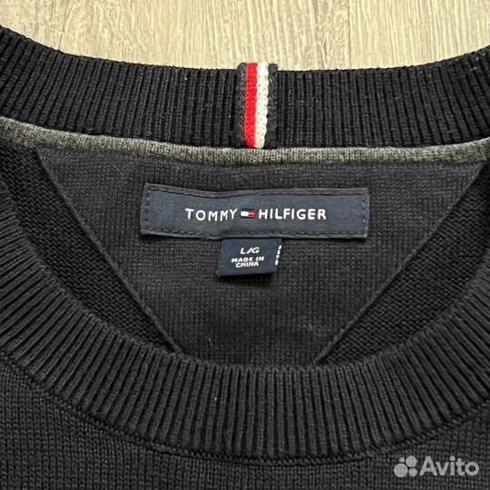 Свитер tommy hilfiger flag sky captain (big logo)