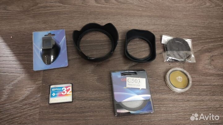 Бленда 55,37, фильтр, карта памяти, наглазник