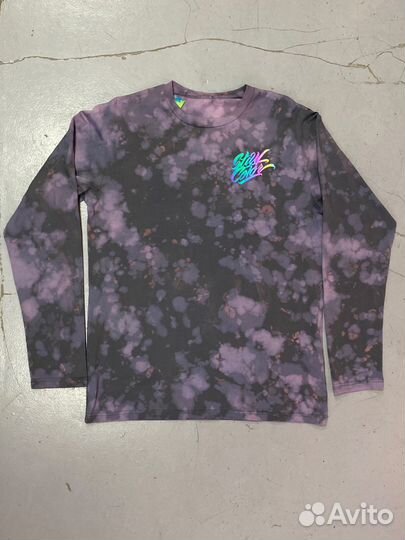 Лонгслив унисекс оверсайз тайдай tiedye