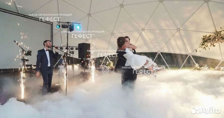 Шатер для банкетного зала, свадьбы D16м