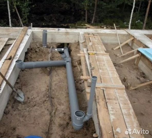 Разводка воды и канализация