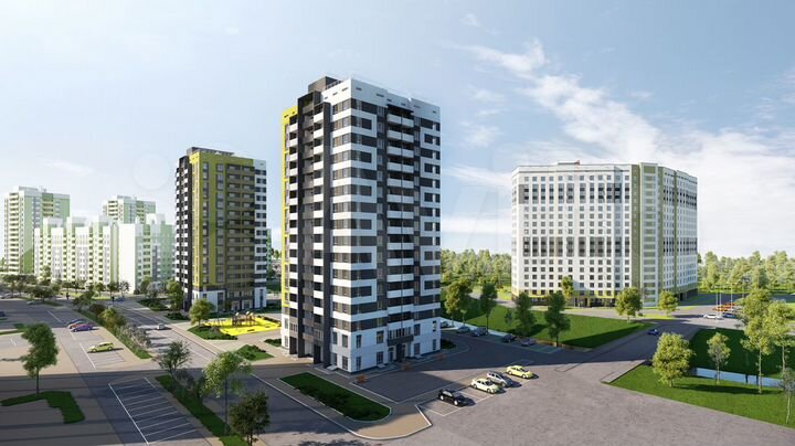 3-к. квартира, 76,4 м², 11/16 эт.