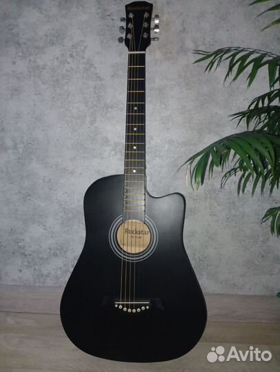 Гитара акустическая Rockstar новая комплект