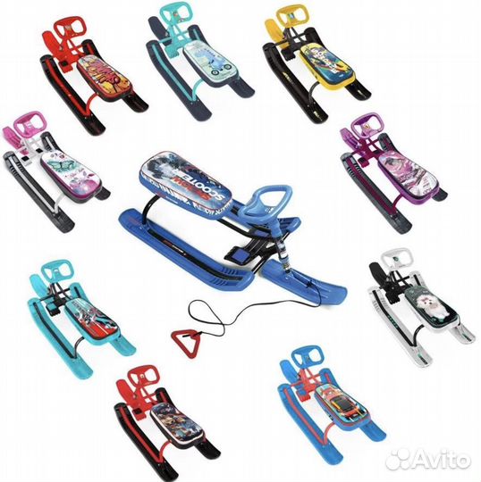 Детский снегокат высокий