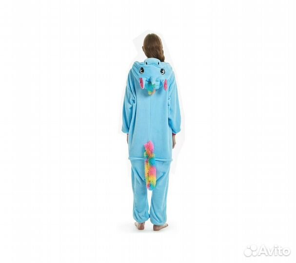 Кигуруми FunFur Единорог Пегас Голубой XL