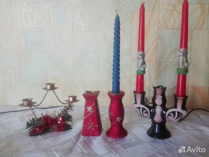 Чайные сервизы, подсвечники