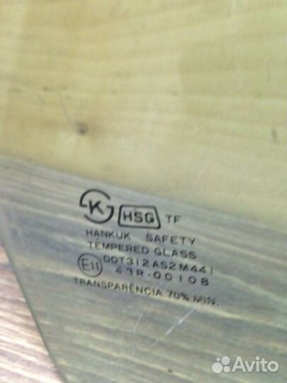 Стекло двери переднее правое Daewoo Nexia N100