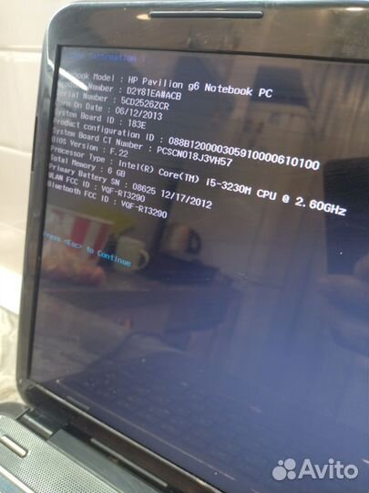 HP Intel core i5 3230M 2.60 Ghz-4 ядра/озу6