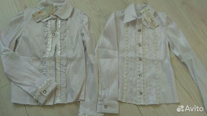 Блузы школьные новые