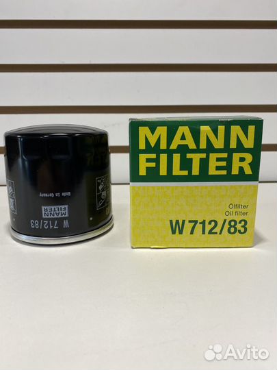 Фильтр масляный Mann 712/83 toyota prado 3.0 Diese