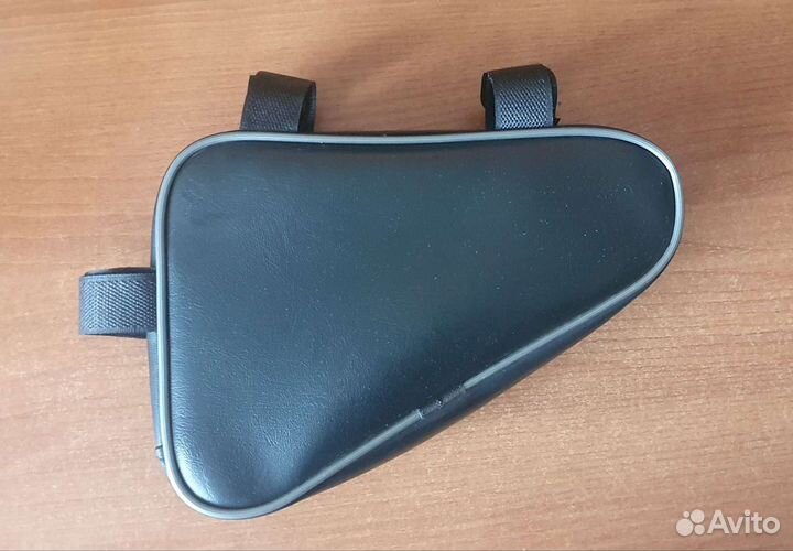 Сумка на раму велосипеда кожаная