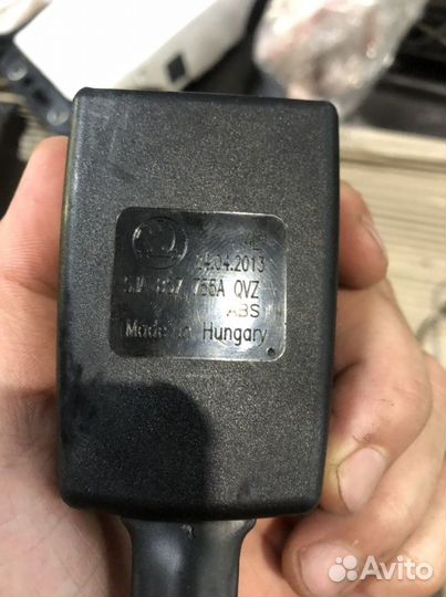 Замок ремня безопасности Skoda Rapid