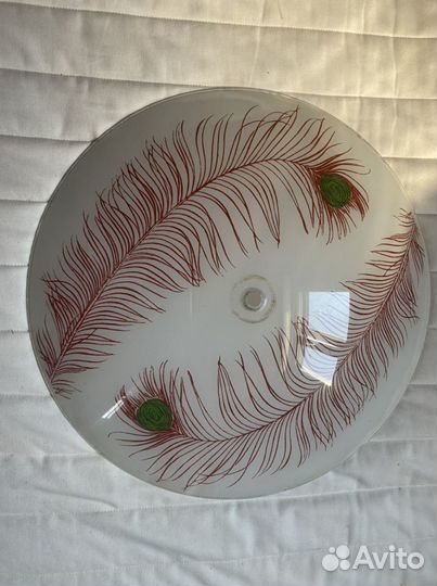 Плафон -тарелка «павлинчик» СССР