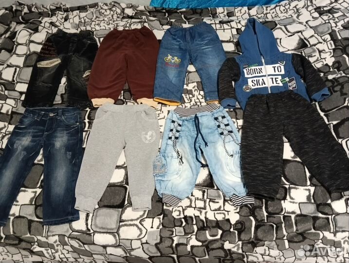 Вещи для мальчика 92-98 пакетом и обувь 24-26