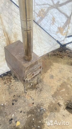 Печь и палатка