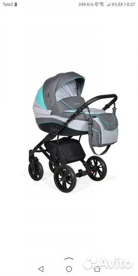 Коляска 2 в 1 индиго