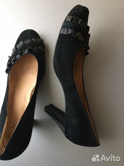 Туфли женские замшевые