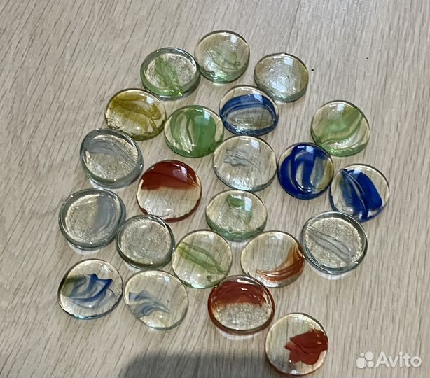 Декоративные камни стеклянные
