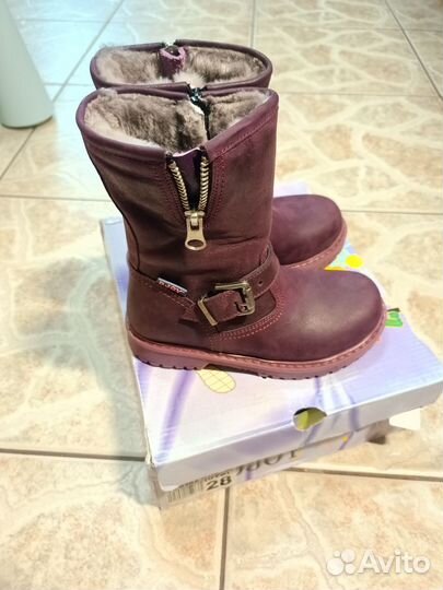 Сапоги зимние натуральная кожа новые