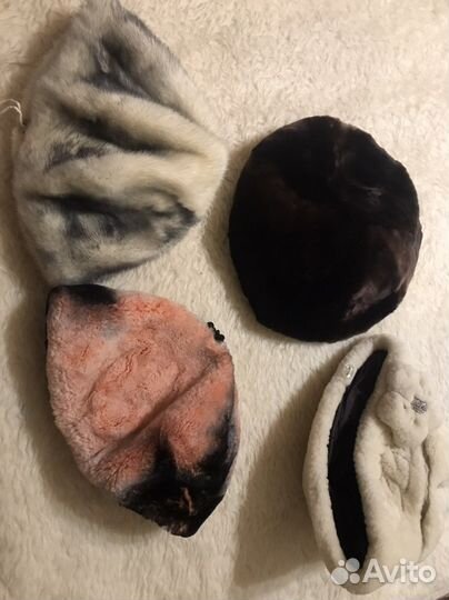 Берет норка цигейка