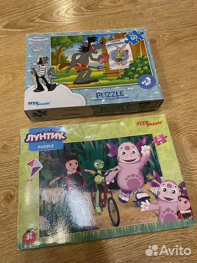 Пазлы, лот из 14 наборов