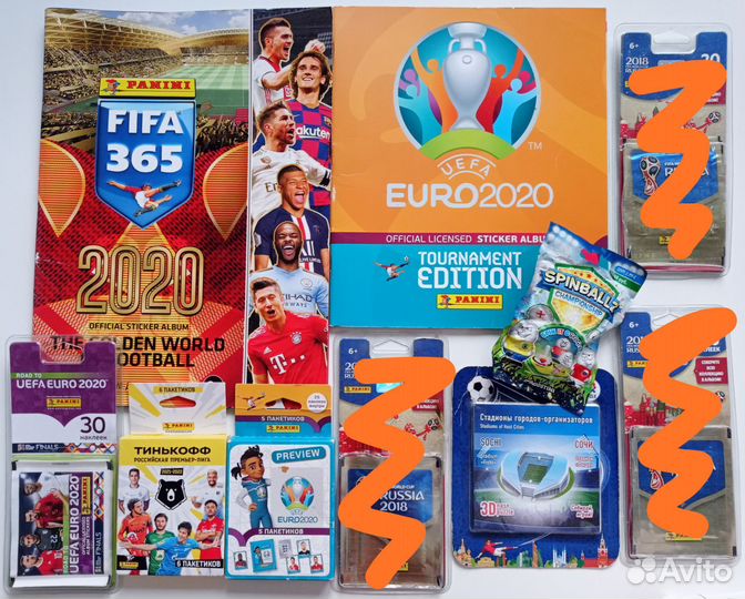 Футбольные наклейки альбомы ассорти