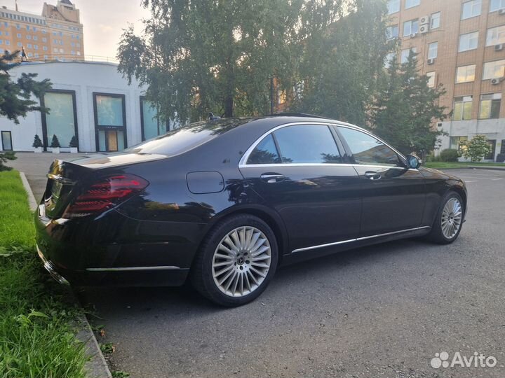 Аренда автомобиля Mercedes S класса с водителем