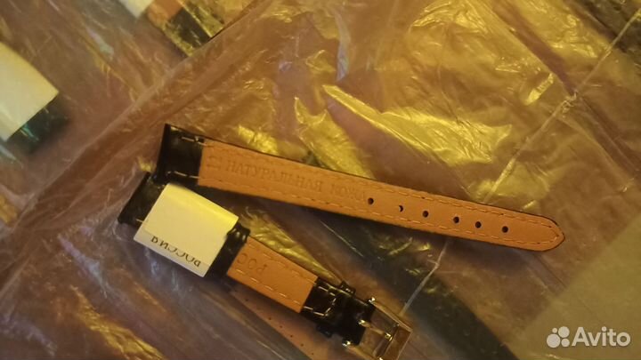 Кожаный ремень для часов