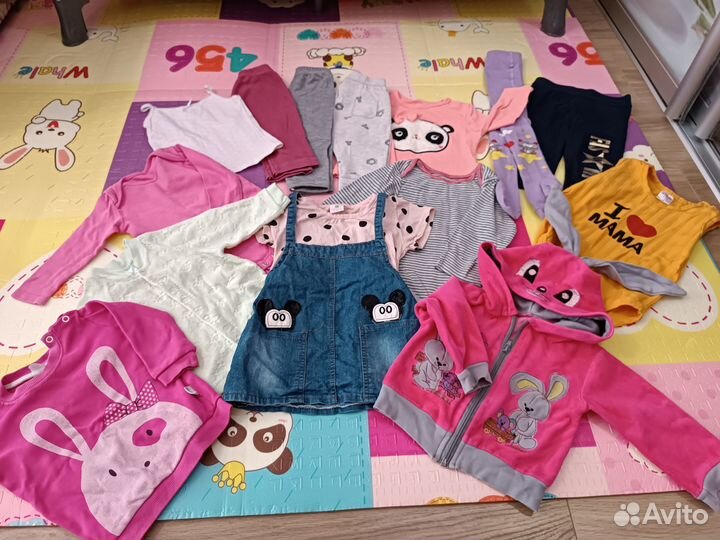 Вещи пакетом на девочку 6-9 месяцев
