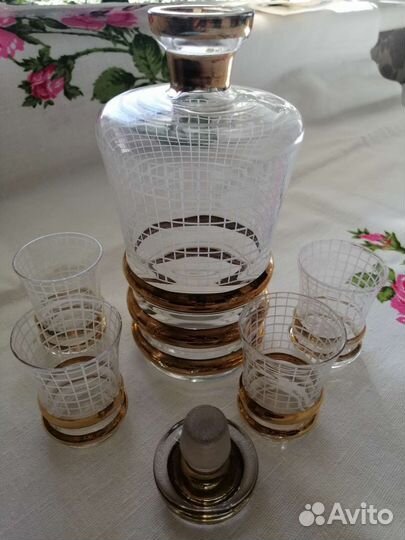 Графин со стопками Богемия