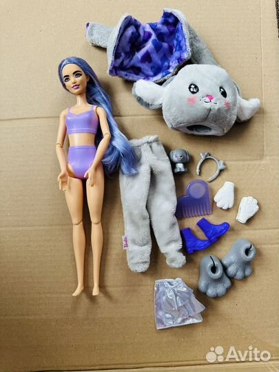 Кукла барби, плюшевый костюм