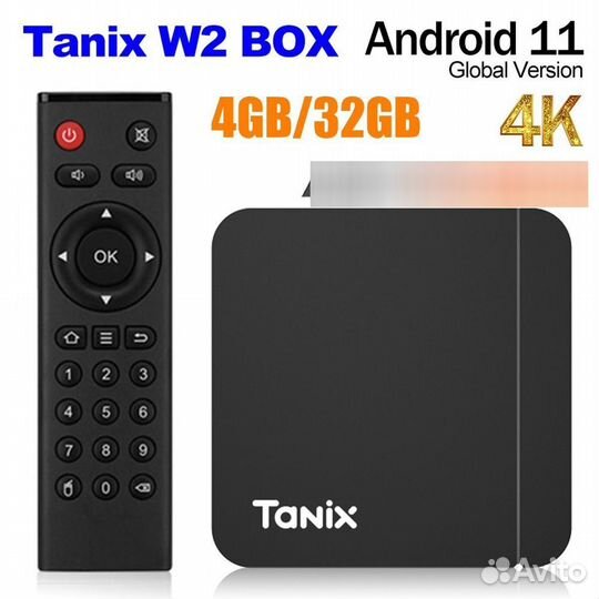 Андроид смарт TV приставка Tanix W2 4 гб/32 гб