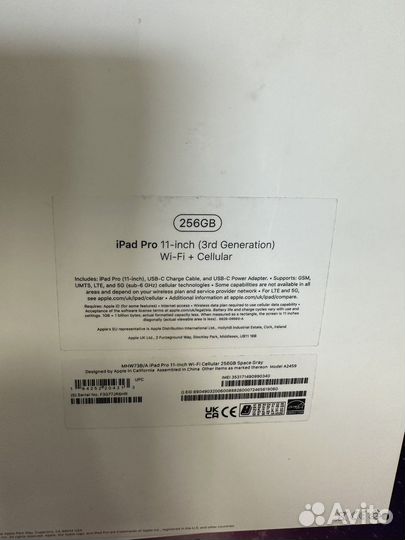 iPad pro 11-inch 256Gb, на чипе М1