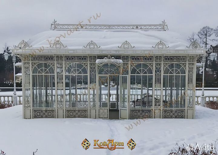 Кованая беседка с мангалом от производителя