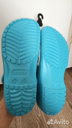 Новые сабо crocs m8/w10