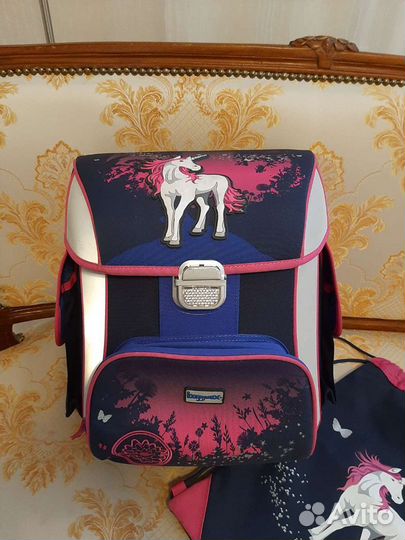 Ранец Baggymax с единорогом с мешком для сменки