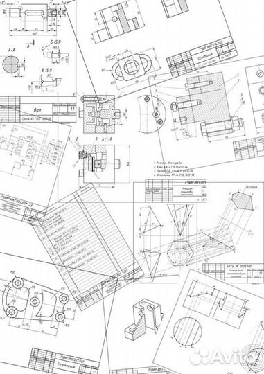 Черчение деталей по инженерной графике