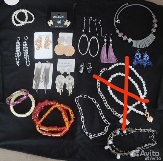 Серьги чокер браслет